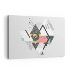 Obraz na plátně - Variace na trojúhelník a kosočtverec - 100x70 cm
