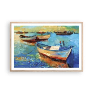 Plakát v rámu světlý dub - V jižním zálivu - 91x61 cm