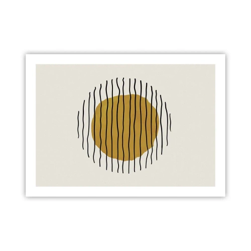 Plakát - Abstrakce chvějící se žárem - 70x50 cm