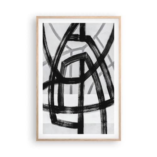Plakát v rámu světlý dub - Hloubka - 61x91 cm