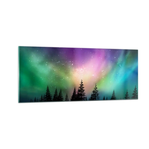 Obraz na skle - Bílá magie - 100x40 cm