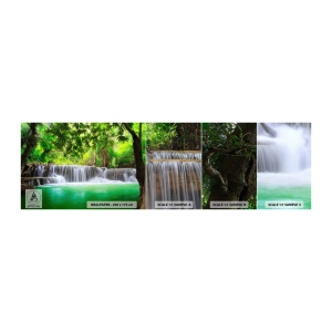 Fototapeta Vzorek Standard Eco - Vodopád v zeleni - Krajina, Vodopád, národní park - 100x30 cm