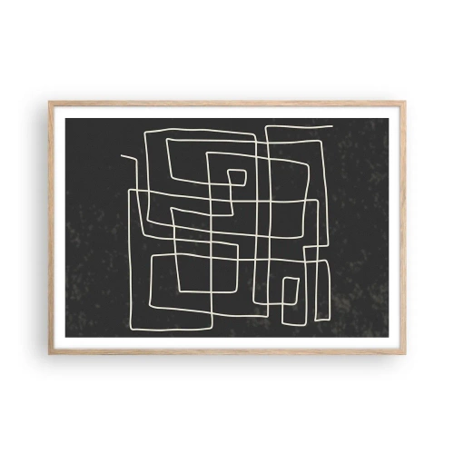 Plakát v rámu světlý dub - Není to tak jednoduché - 100x70 cm