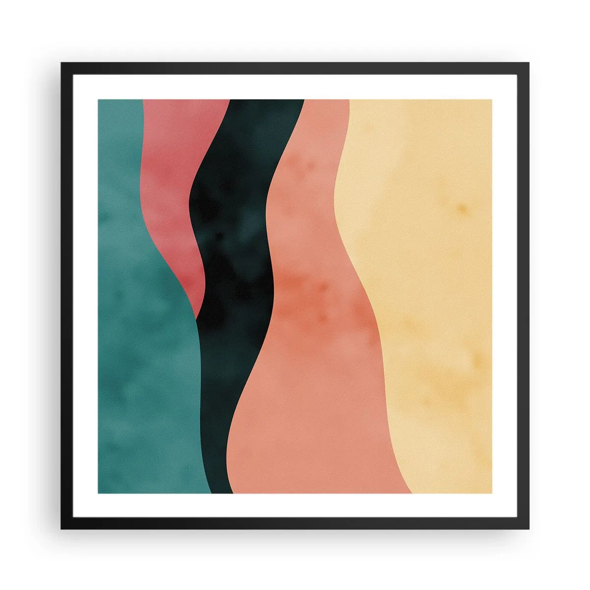 Plakát v černém rámu - Kompatibilní nesoulad - 60x60 cm