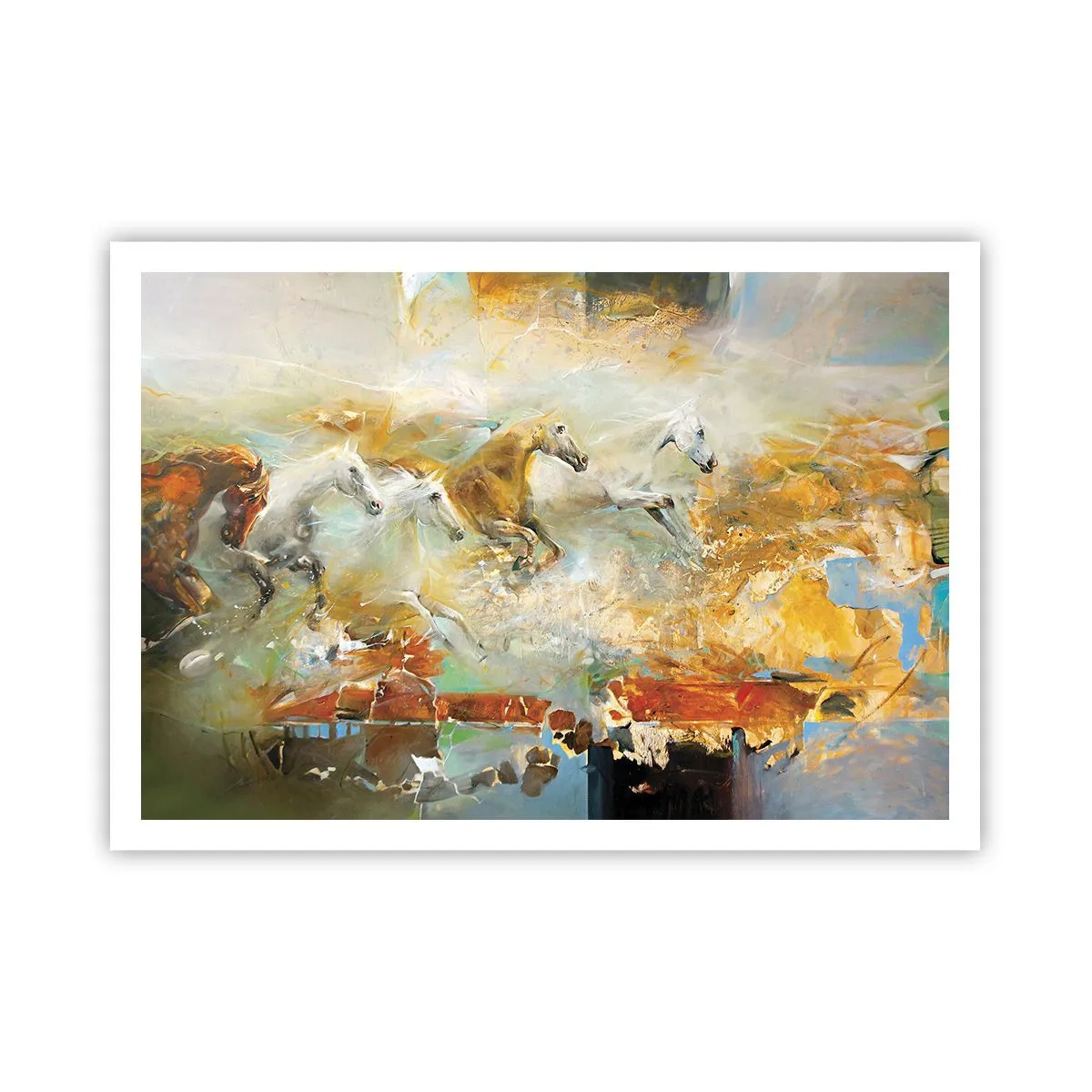 Plakát - Cválá světlem - 100x70 cm