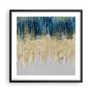 Plakát v černém rámu - Zlacená hranice - 50x50 cm