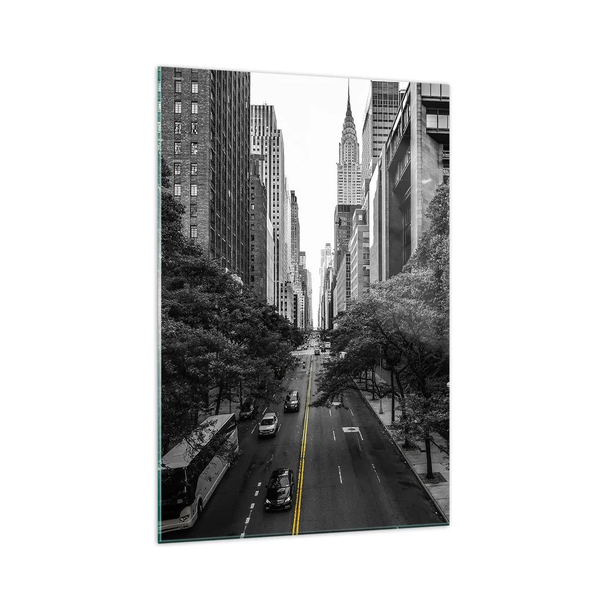 Obraz na skle - Newyorské ráno - 70x100 cm