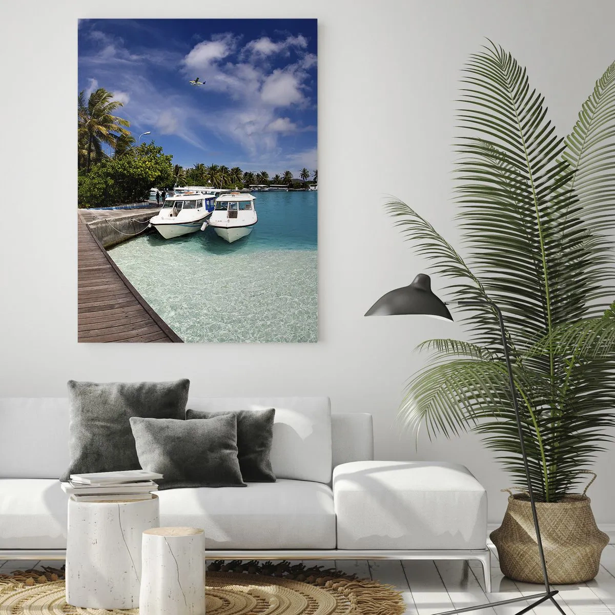 Obraz na skle - A přece ráj existuje - 70x100 cm