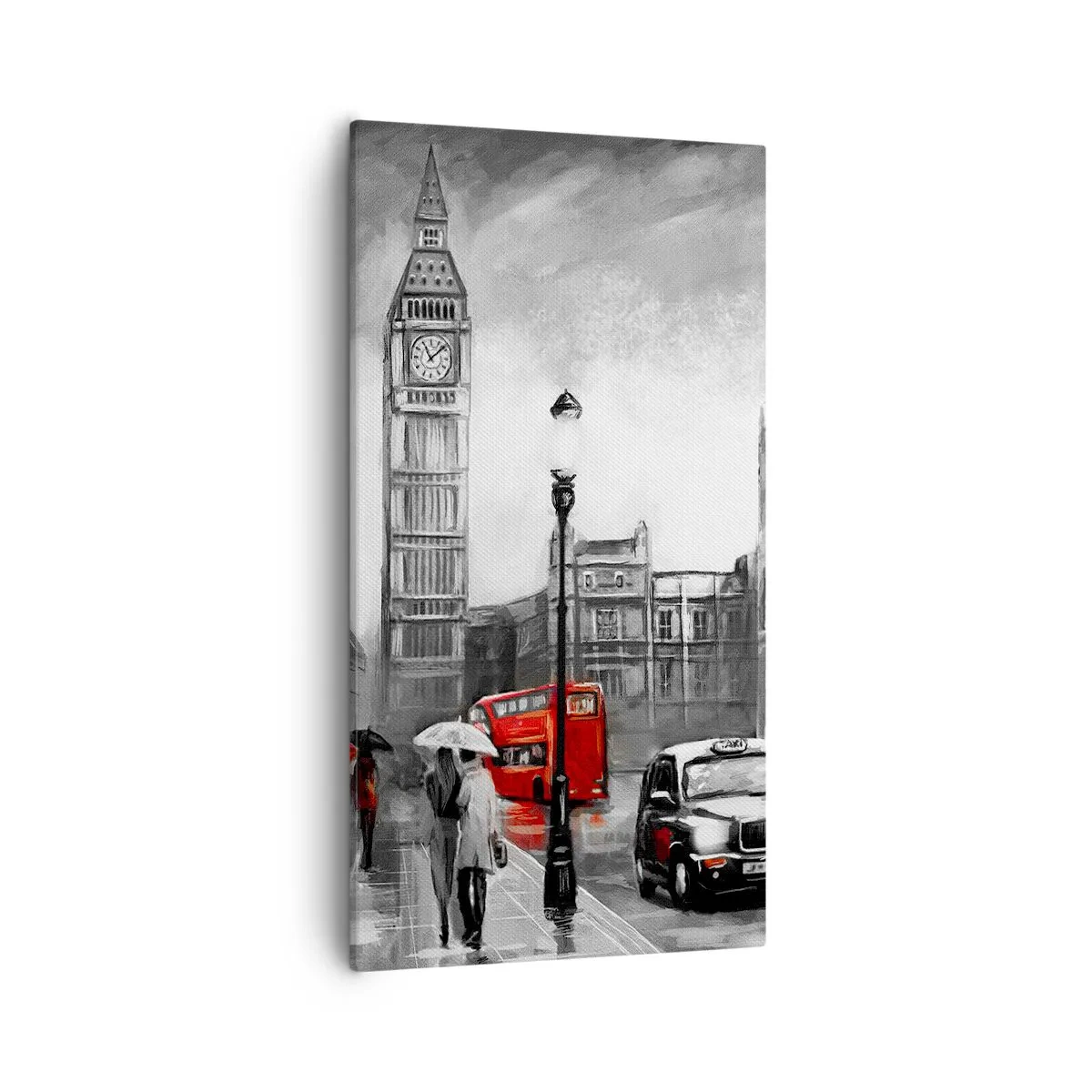 Obraz na plátně - Vůbec ne šedé město - 55x100 cm