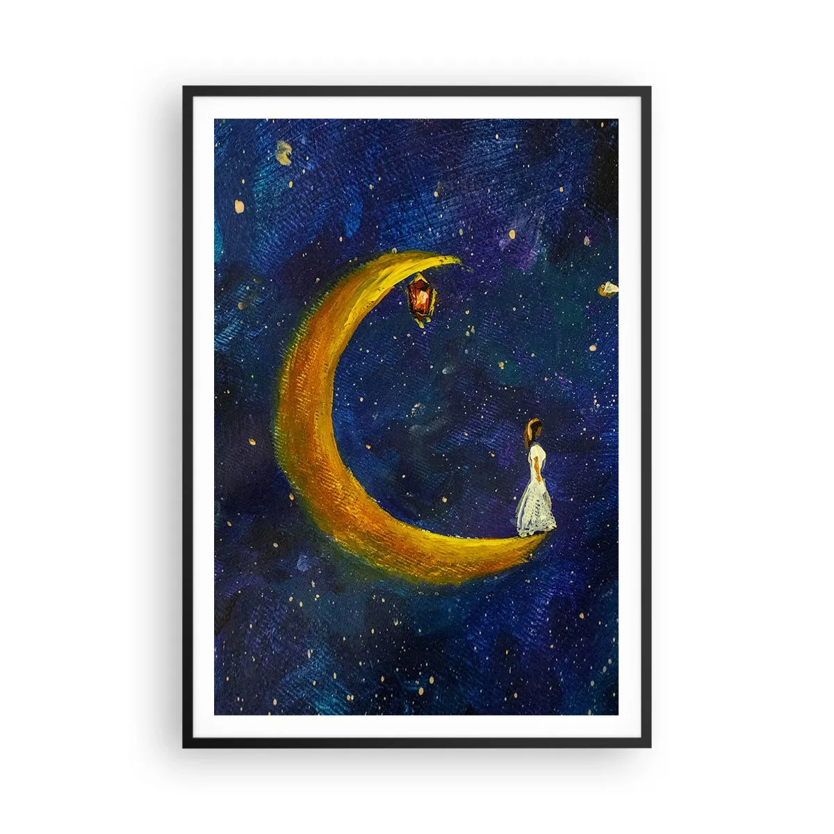 Plakát v černém rámu - Volání světa - 70x100 cm