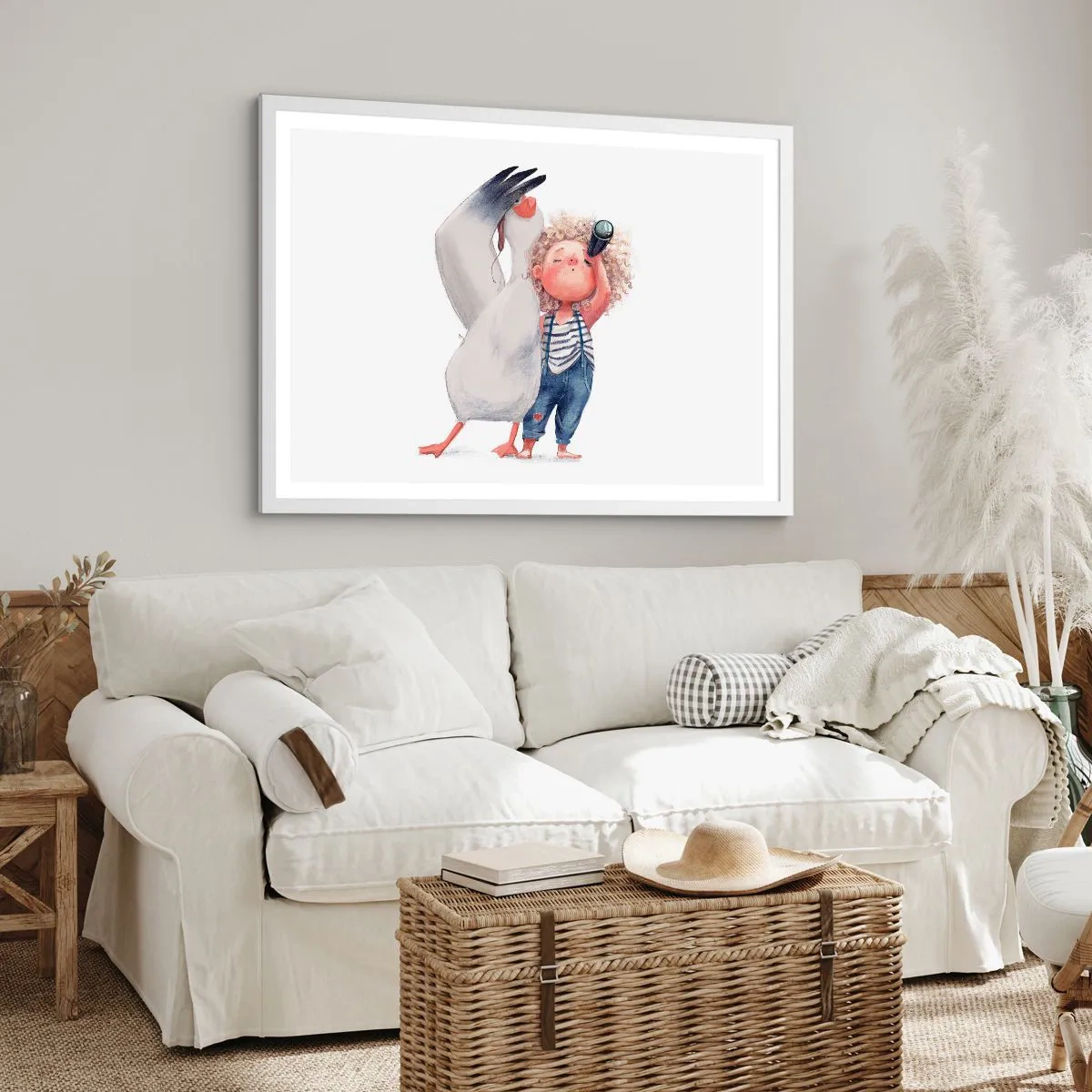 Plakát v bílém rámu - Plán na skvělou cestu - 70x50 cm