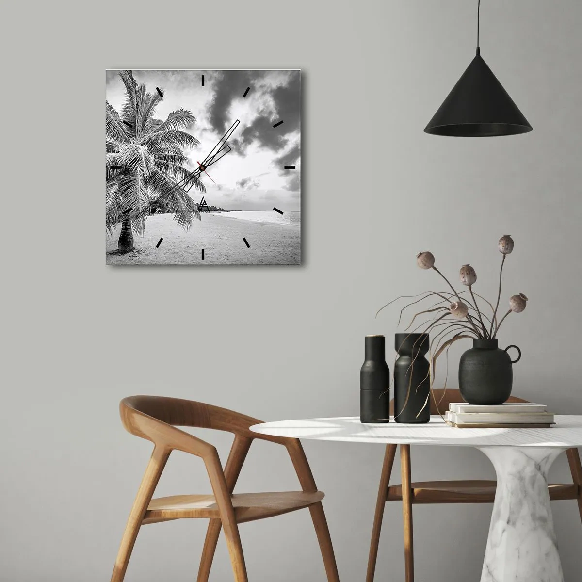 Nástěnné hodiny - Když toužíš po samotě…. - 40x40 cm