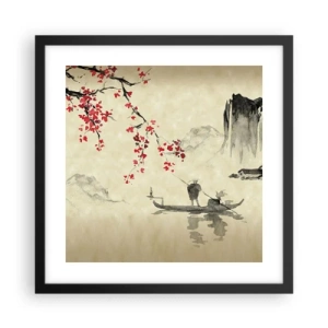 Plakát v černém rámu - V zemi kvetoucích třešní - 40x40 cm
