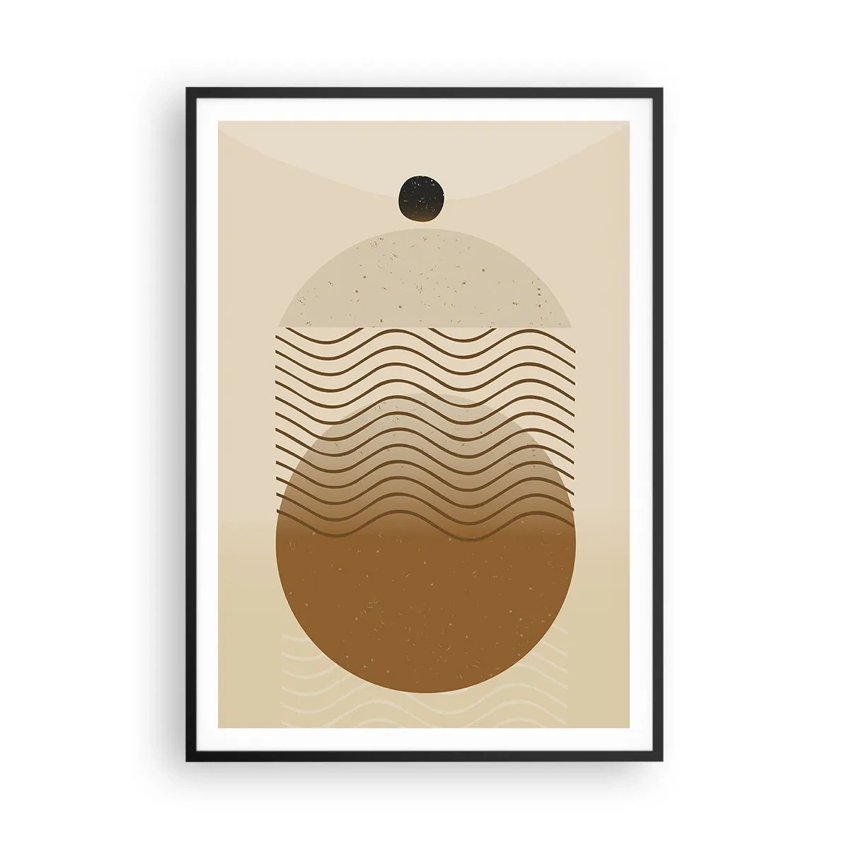 Plakát v černém rámu - O původu geometrických obrazců - 70x100 cm
