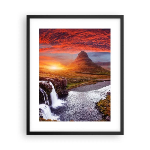 Plakát v černém rámu - Pohled na Středozem - 40x50 cm