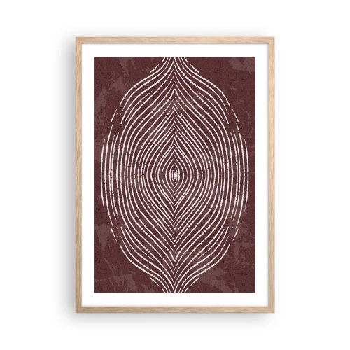 Plakát v rámu světlý dub - Prostor promlouvá - 50x70 cm