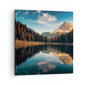 Obraz na plátně - Dvojitá krajina - 60x60 cm