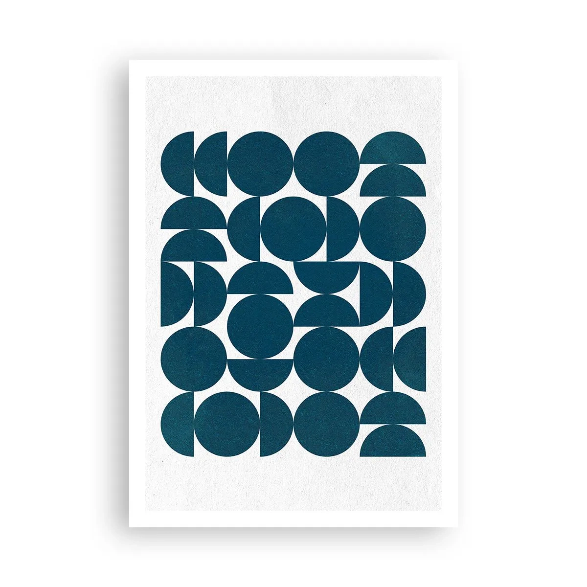 Plakát - Kruhy a půlkruhy - 70x100 cm