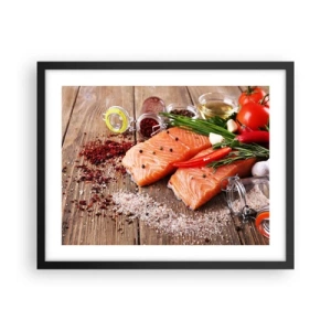 Plakát v černém rámu - Norské dobrodružství v kuchyni - 50x40 cm