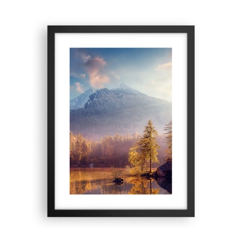 Plakát v černém rámu - V horách a údolích - 30x40 cm