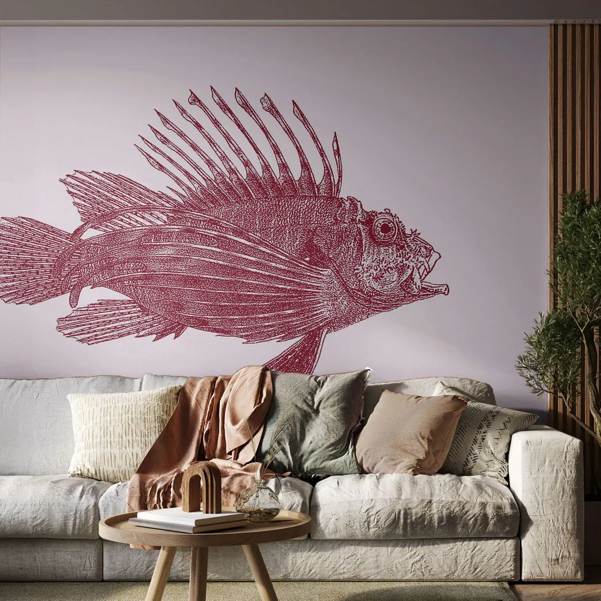 Fototapeta Samolepicí Deluxe Sticker - Obyvatelka exotických vod - Ryba, Perutýn, Tropický - 200x140 cm