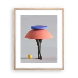 Plakát v rámu světlý dub - Surrealistická kompozice - 40x50 cm