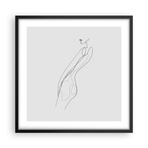 Plakát v černém rámu - Pouze slib - 50x50 cm