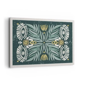 Obraz na plátně - Jako lidová vystřihovánka - 100x70 cm