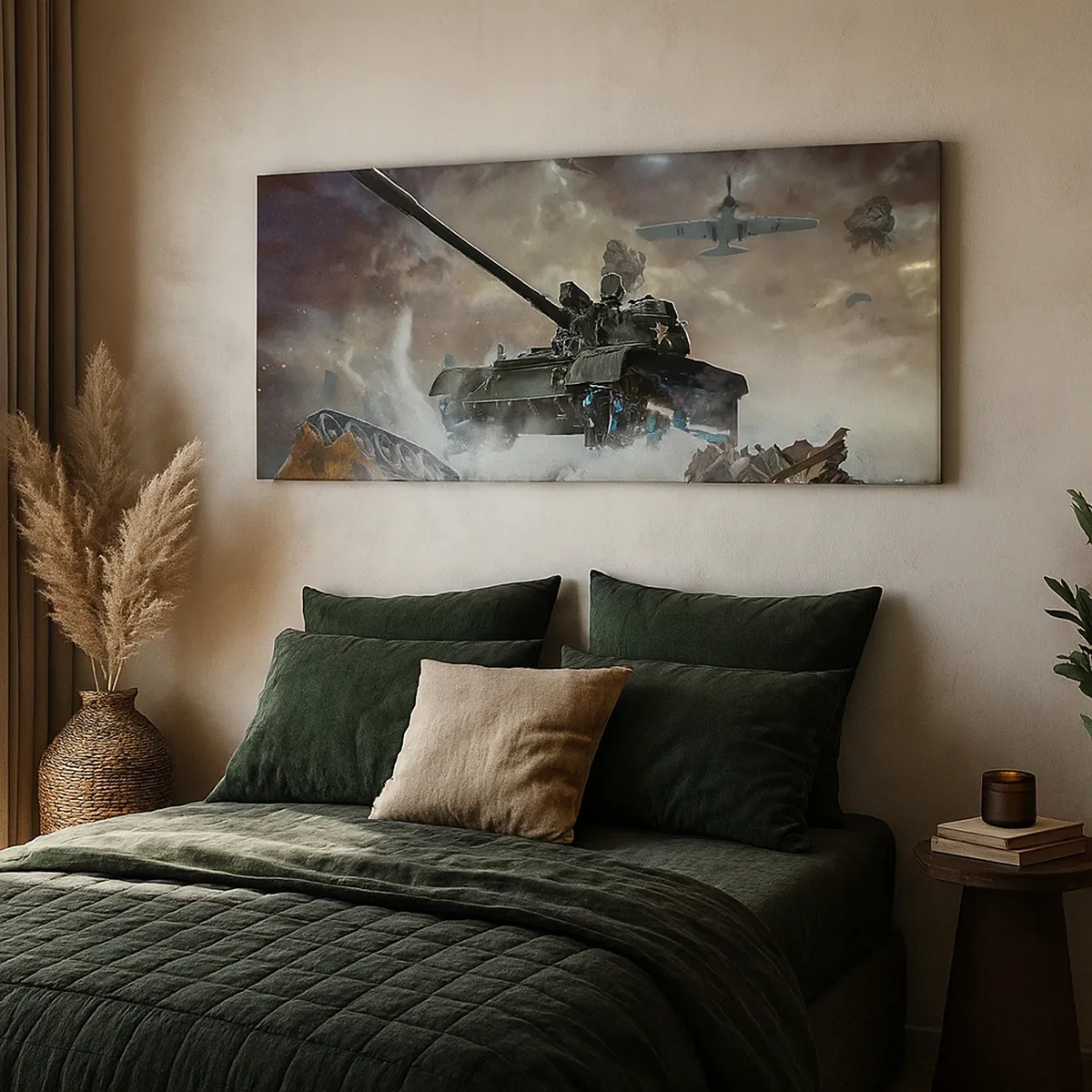 Obraz na plátně - Bitva je hrozná a krásná - 30x30 cm