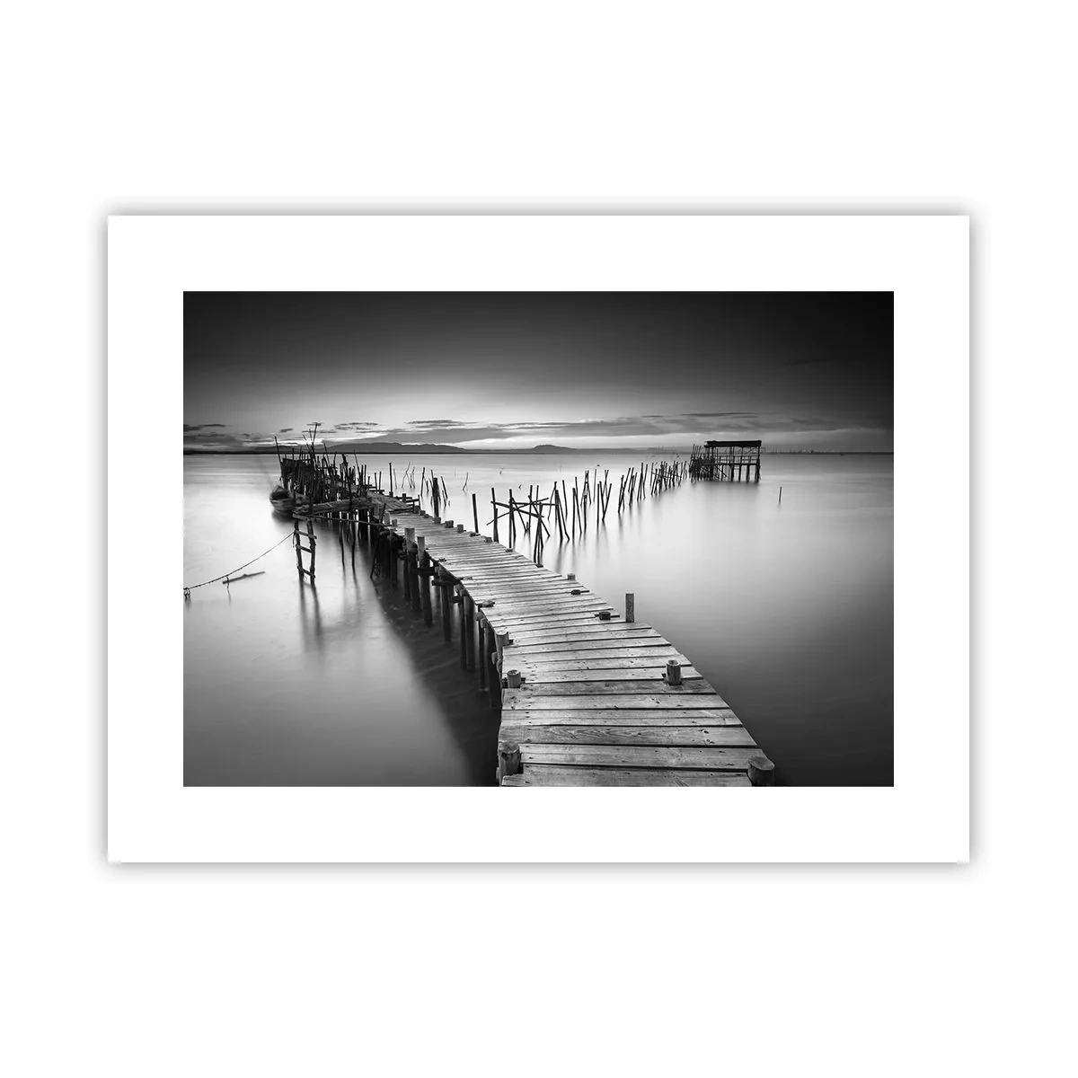 Plakát - Klid zapomenutého břehu - 40x30 cm