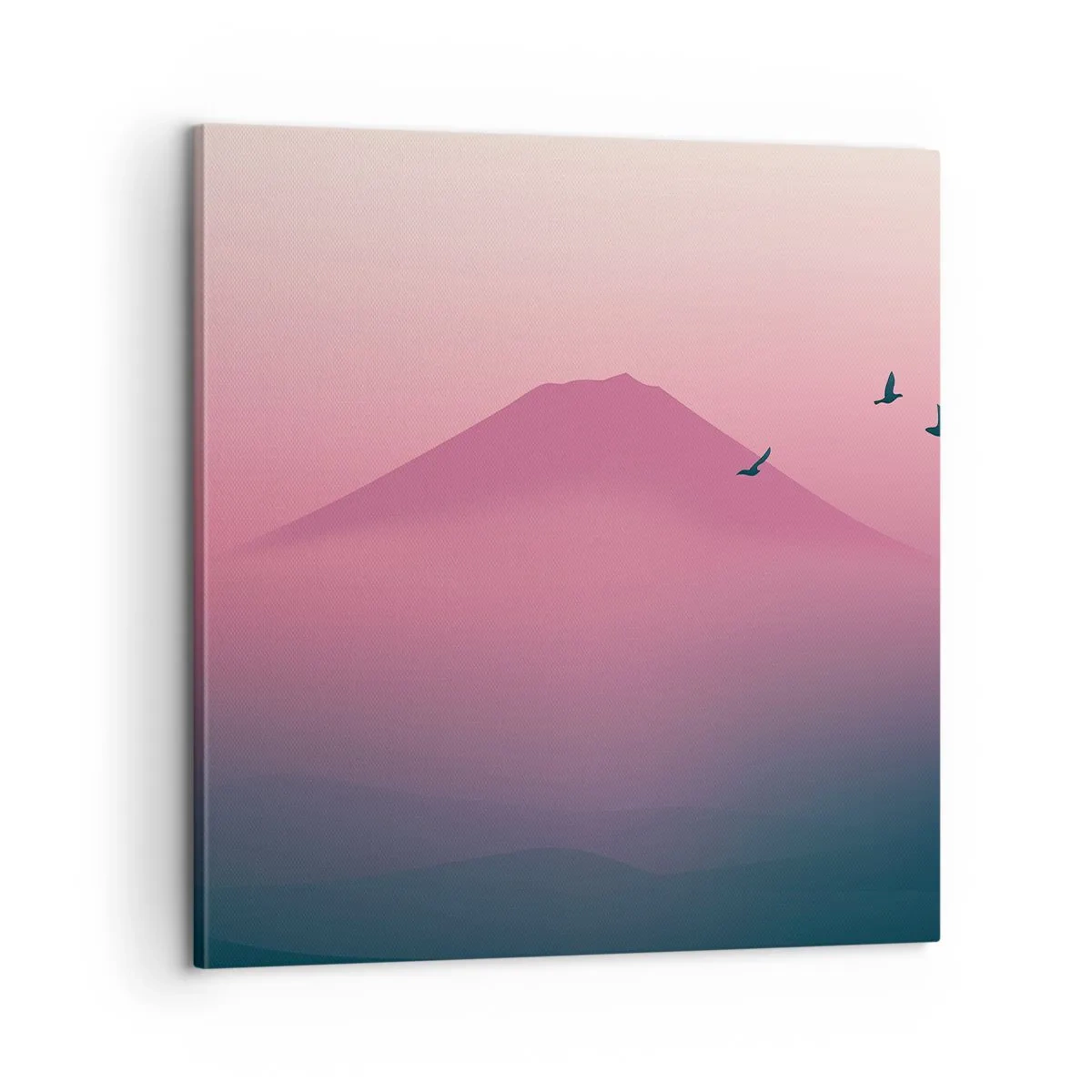 Obraz na plátně - Poutníci nad oblaky - 60x60 cm