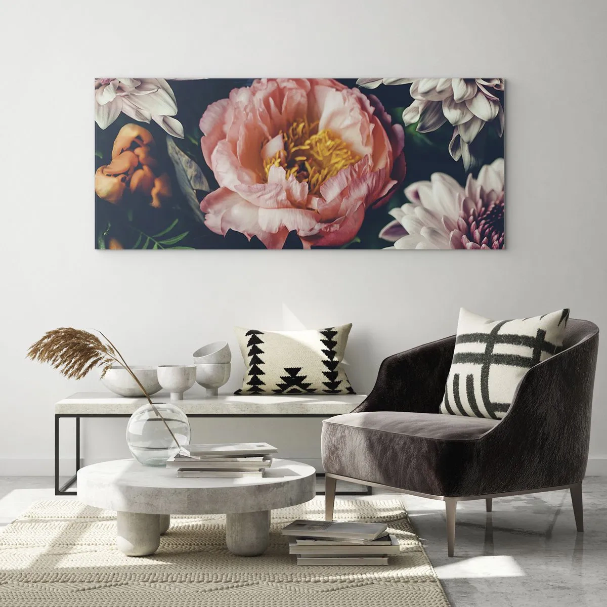 Obraz na skle - S barokním přepychem - 120x50 cm