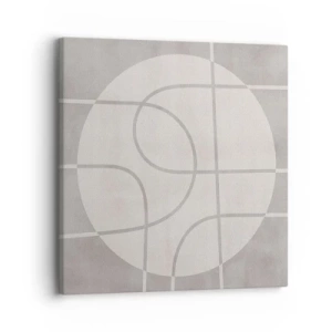 Obraz na plátně - Kruhově a přímo - 30x30 cm
