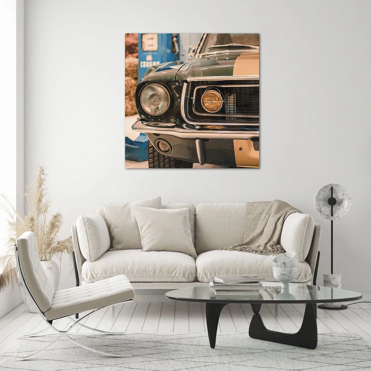 Obraz na skle - Setkání s legendou - 50x50 cm