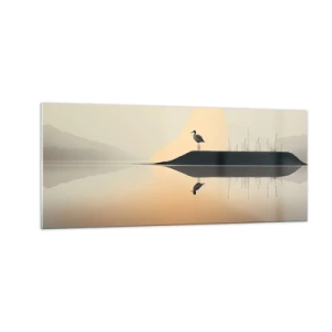Obraz na skle - Pán na jezeře - 100x40 cm