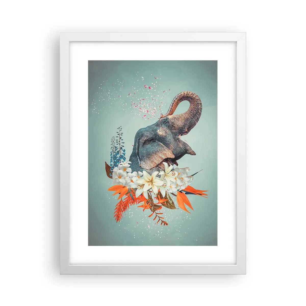 Plakát v bílém rámu - Řev radosti - 30x40 cm