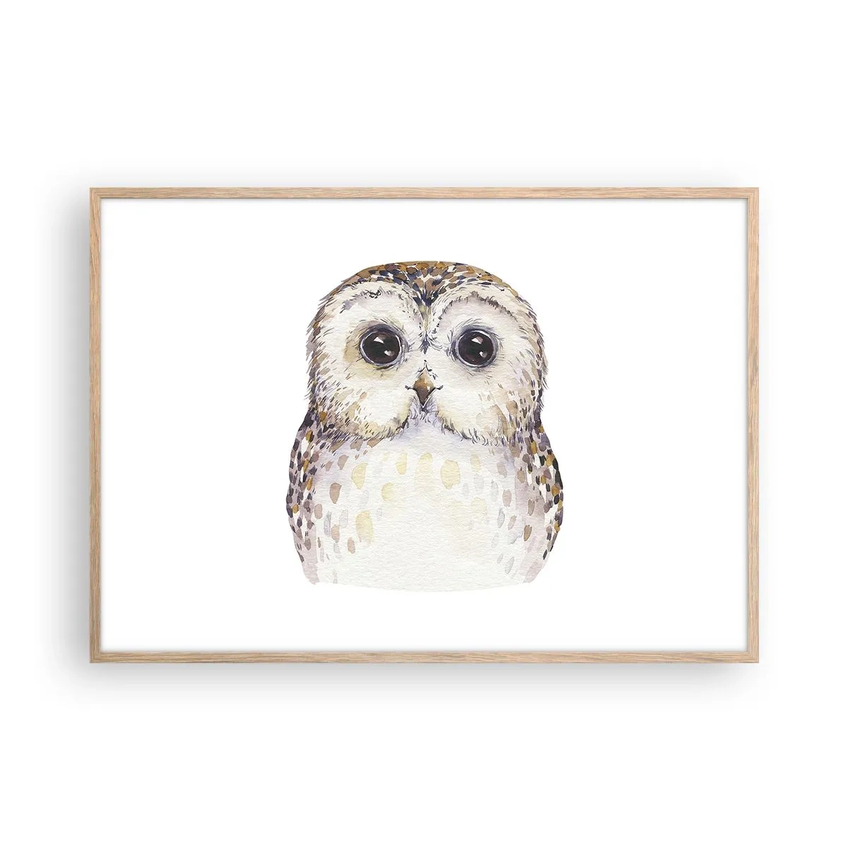 Plakát v rámu světlý dub - Podívej se mi do očí - 100x70 cm
