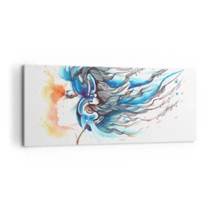 Obraz na plátně - Ať hraje hudba - 100x40 cm