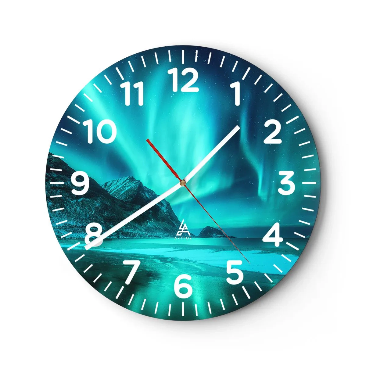 Nástěnné hodiny - Divy severu - 40x40 cm