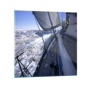 Obraz na skle - Vím, co znamená být ptákem - 60x60 cm