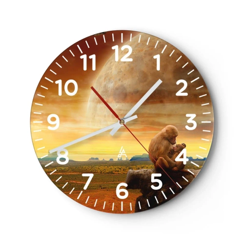 Nástěnné hodiny - Láska je všude stejná - 30x30 cm