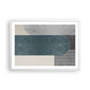Plakát v bílém rámu - Kompozice na úrovni - 70x50 cm