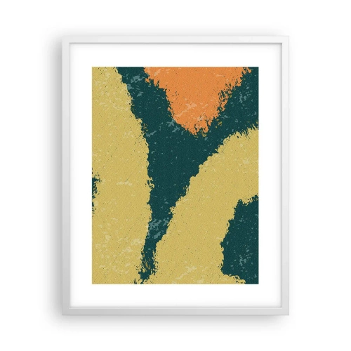 Plakát v bílém rámu - Abstrakce – zpomalený pohyb - 40x50 cm