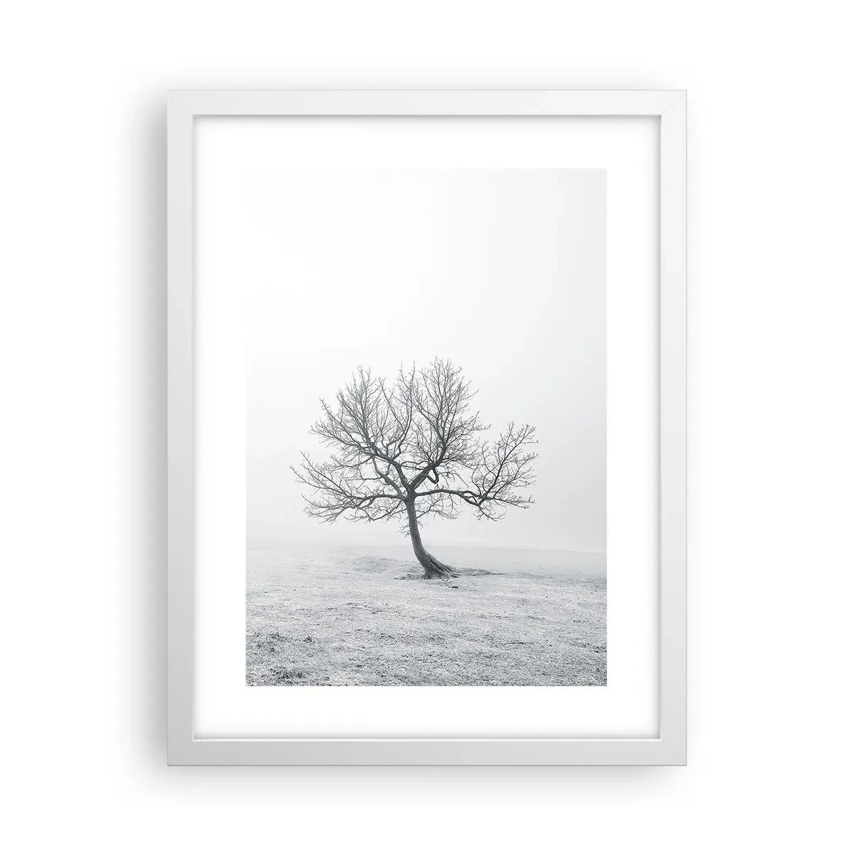 Plakát v bílém rámu - Proti nicotě - 30x40 cm
