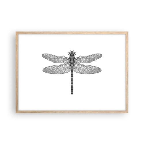 Plakát v rámu světlý dub - Přesnost přírody - 70x50 cm