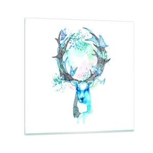 Obraz na skle - Síla a jemnost přírody - 40x40 cm