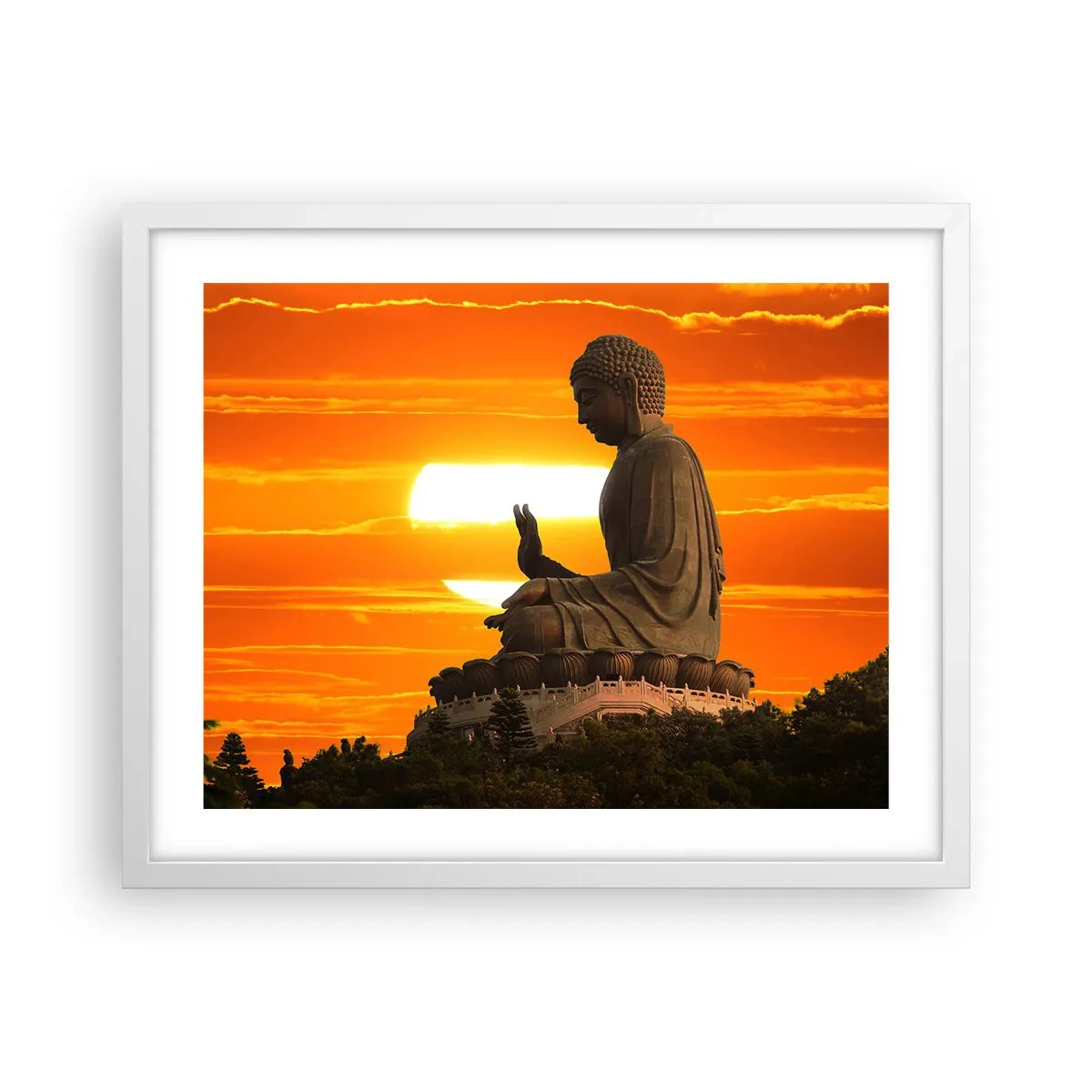 Plakát v bílém rámu - Bez strachu ze světa - 50x40 cm