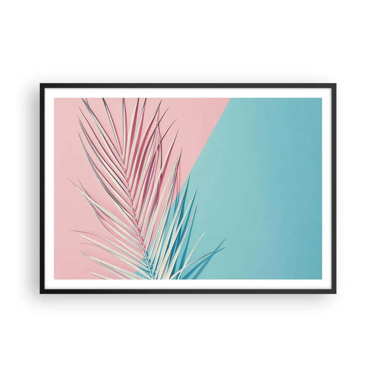 Plakát v černém rámu - Tropický dojem - 100x70 cm