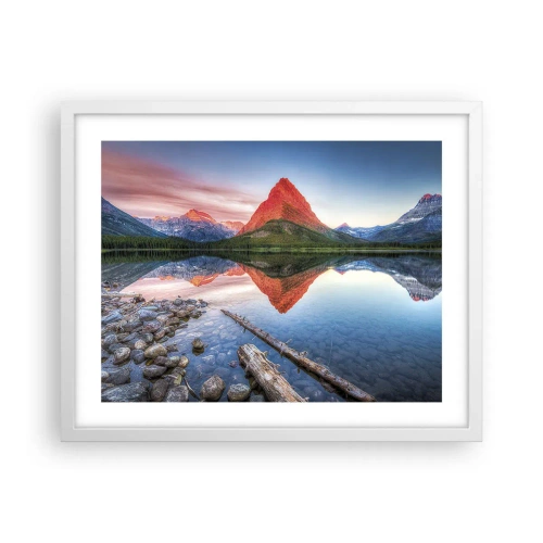 Plakát v bílém rámu - Teplo a chlad - 50x40 cm