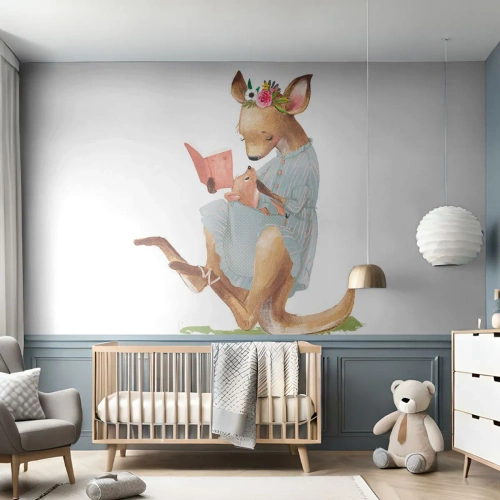 Fototapeta na míru Standard Eco - Přečti mi, mami - Pro děti, Klokan, Matka S Dítětem